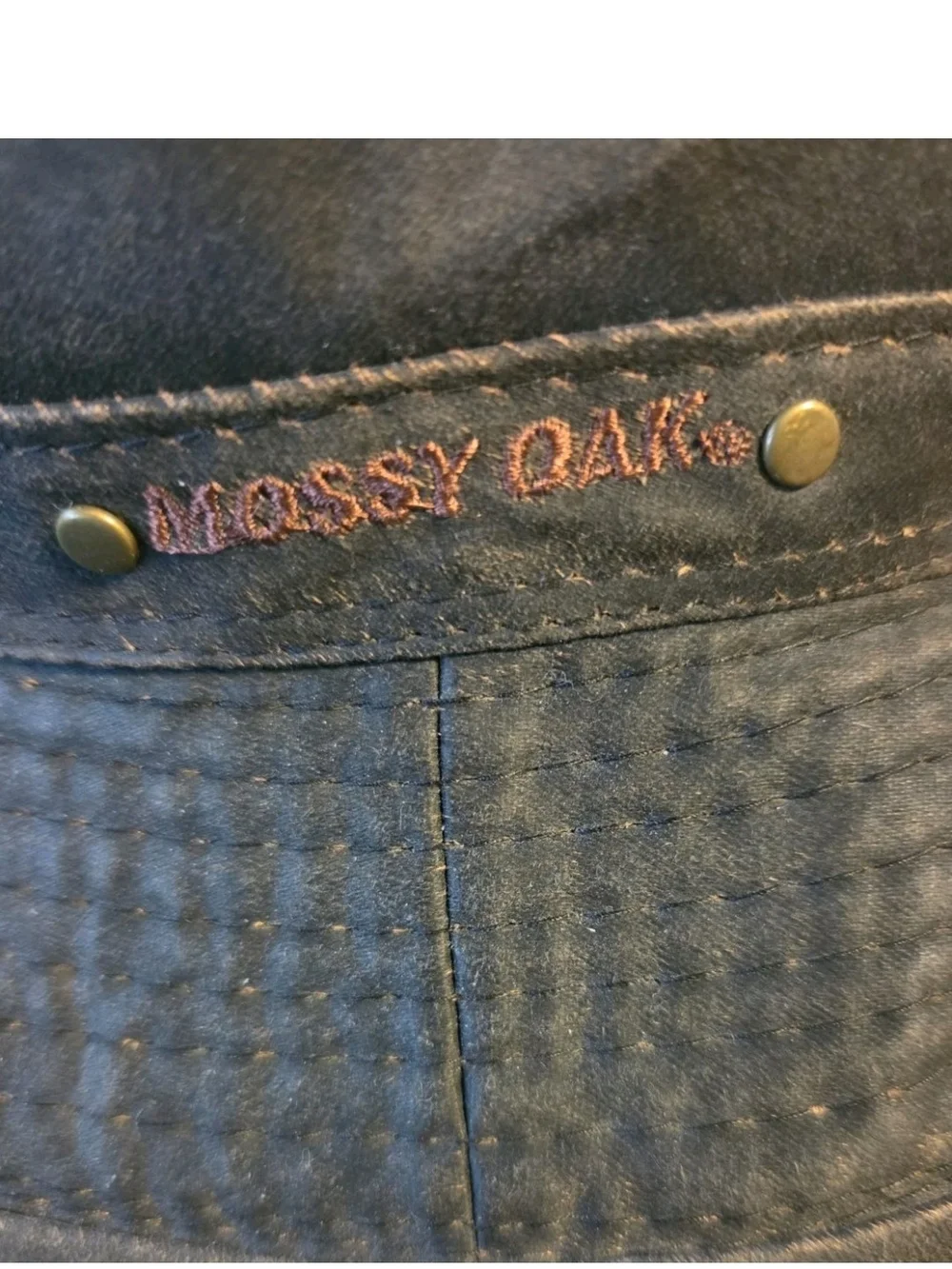 Mossy Oaks Hat Waxed Cotton Bucket Safari Travelers L/XL Grunge